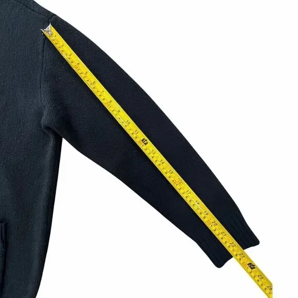 Playboy by Pacsun Black Button Up Cardigan Sweater SZ Large Academia Streetwear - Picture 9 of 12